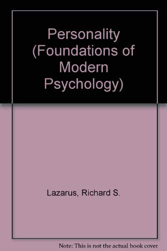 Imagen de archivo de Personality (Foundations of Modern Psychology) a la venta por HPB-Red