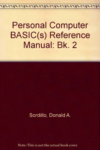 9780136584285: Personal Computer BASIC(s) Reference Manual: Bk. 2