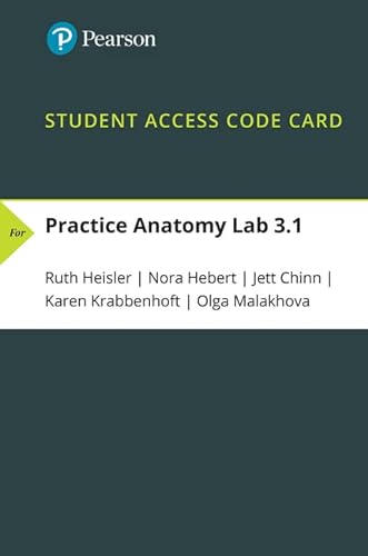 Beispielbild fr Website Access Code Card for Practice Anatomy Lab(TM) 3.1 Lab Guide zum Verkauf von SecondSale
