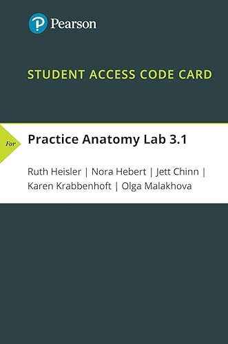 Stock image for Practice Anatomy Lab 3.1 Lab Guide -- Website Access Code Card for sale by BooksRun