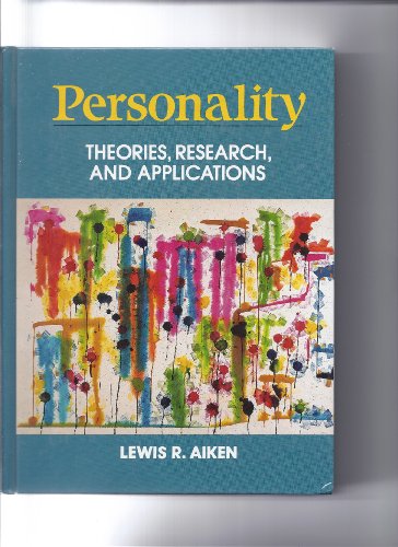 Beispielbild fr Personality: Theories, Research, and Applications zum Verkauf von ThriftBooks-Dallas