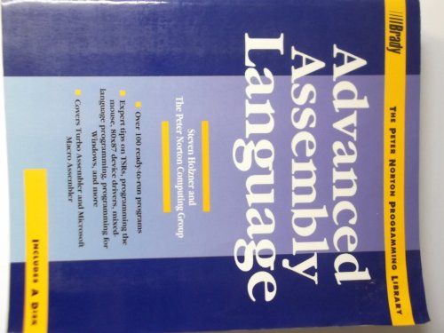 Imagen de archivo de Advanced Assembly Language a la venta por Jenson Books Inc