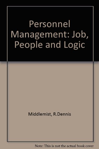 Beispielbild fr Personnel Management : Jobs, People, and Logic zum Verkauf von Better World Books