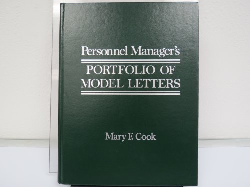 Stock image for Personnel Manager's Portfolio of Model Letters for sale by SecondSale