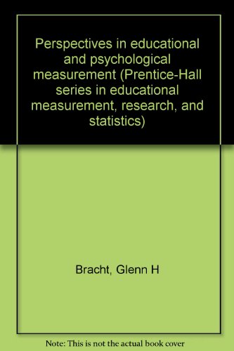 Stock image for Perspectives in Educational and Psychological Measurement for sale by Lincbook