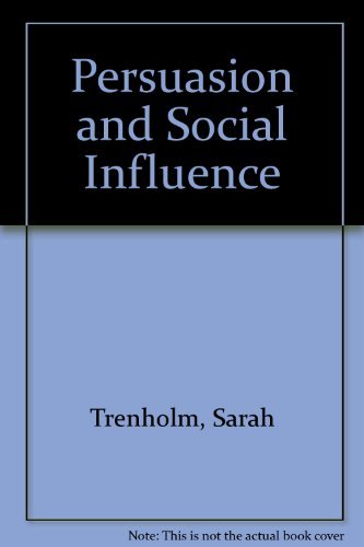 Imagen de archivo de Persuasion and Social Influence a la venta por Front Cover Books