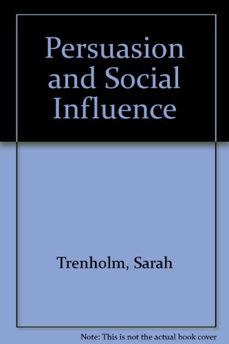 Stock image for Persuasion and Social Influence for sale by Front Cover Books