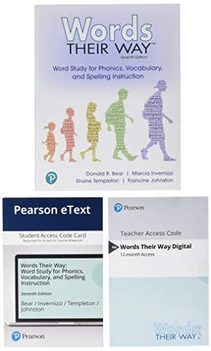 Stock image for Words Their Way: Word Study for Phonics, Vocabulary, and Spelling Instruction, with Words Their Way Digital + Pearson eText 2.0 - Access Card Package for sale by GoldBooks