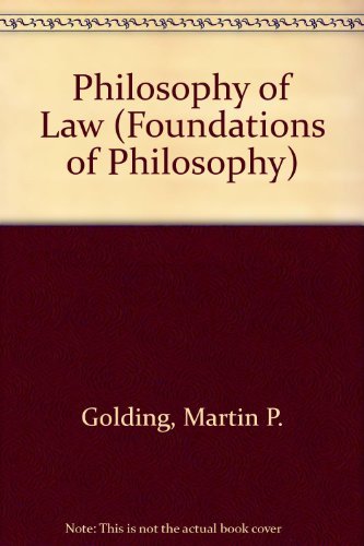 9780136641360: Philosophy of Law (Foundations of Philosophy)