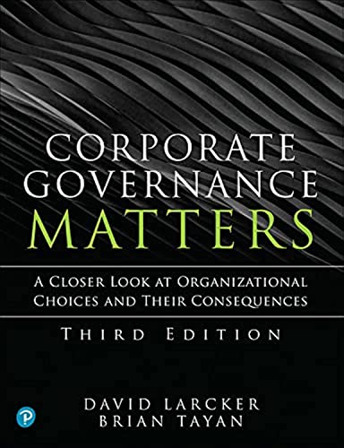 Imagen de archivo de Corporate Governance Matters a la venta por SecondSale