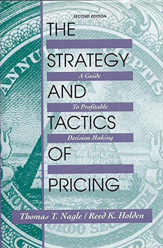 Beispielbild fr The Strategy and Tactics of Pricing: A Guide to Profitable Decision Making zum Verkauf von SecondSale