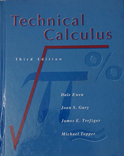 Stock image for Technical Calculus for sale by HPB-Red