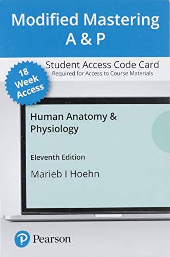 Imagen de archivo de Modified Mastering AAndP with Pearson eText -- Access Card -- for Human Anatomy And Physiology (18-Weeks) a la venta por jasonybooks