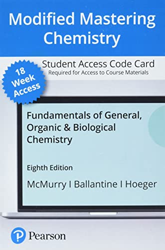 Stock image for Fundamentals of General, Organic, and Biological Chemistry -- Modified Mastering Chemistry with Pearson eText Access Code for sale by 369 Bookstore