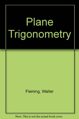 Imagen de archivo de Plane Trigonometry a la venta por Better World Books