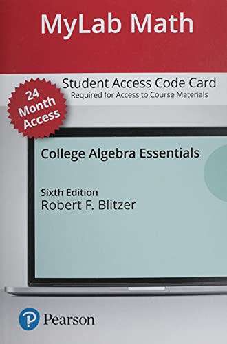 Imagen de archivo de College Algebra Essentials -- MyLab Math with Pearson eText Access Code a la venta por Textbooks_Source