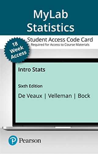 Stock image for MyLab Statistics with Pearson eText for Intro Stats -- 18 week Access Card for sale by jasonybooks