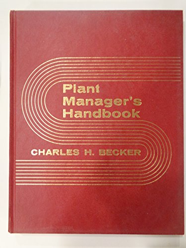 Stock image for Plant Managers Handbook for sale by Zoom Books Company