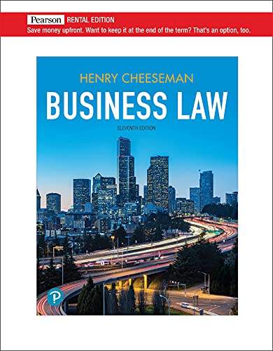 

Business Law [rental Edition]