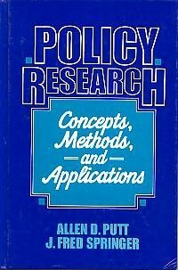 Beispielbild fr Policy Research: Concepts, Methods and Applications zum Verkauf von Anybook.com