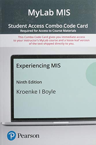 Stock image for Mylab MIS with Pearson Etext -- Combo Access Card -- For Experiencing MIS for sale by Revaluation Books