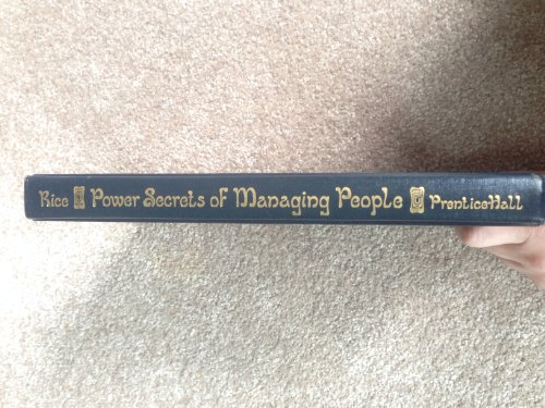Beispielbild fr Power secrets of managing people zum Verkauf von Wonder Book