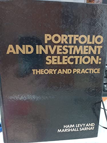 Beispielbild fr Portfolio and Investment Selection : Theory and Practice zum Verkauf von Better World Books