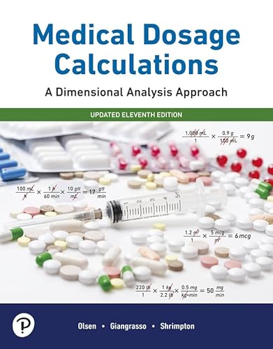 Imagen de archivo de Medical Dosage Calculations: A Dimensional Analysis Approach, 2022 Update a la venta por Palexbooks