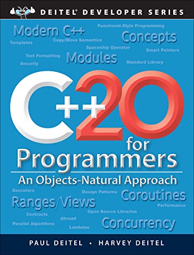 Beispielbild fr C++20 for Programmers: An Objects-Natural Approach (Deitel Developer Series) zum Verkauf von Monster Bookshop