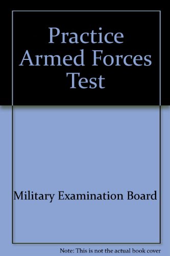 Imagen de archivo de Practice for the Armed Forces Test Asvab (Peterson's Master the ASVAB) a la venta por Wonder Book