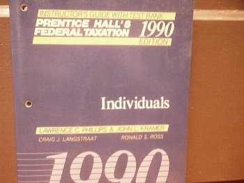 9780136914372: Prentice Hall's Federal Taxation, 1990 Edition Individuals