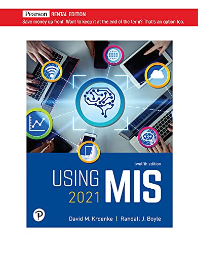 9780136921653: Using MIS [RENTAL EDITION]