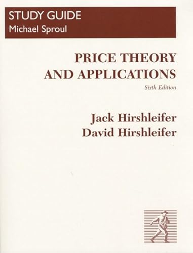 Stock image for Price Theory and Applications for sale by dsmbooks