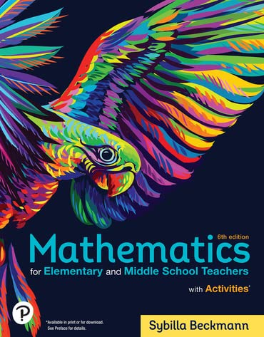 9780136937562: Activities Manual Mathematics for Elementary and Middle School Teachers 6th Edition