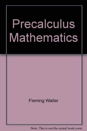 Imagen de archivo de Precalculus Mathematics a la venta por Opalick