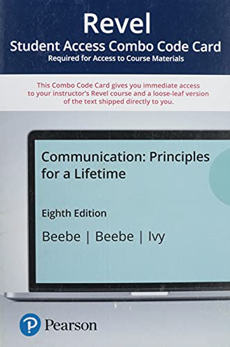 Imagen de archivo de Communication: Principles for a Lifetime -- Revel + Print Combo Access Code a la venta por A Team Books