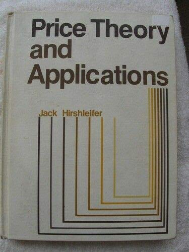 Beispielbild fr Price theory and applications zum Verkauf von Wonder Book