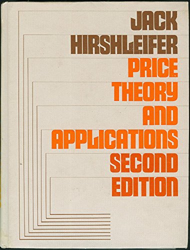 Imagen de archivo de Price theory and applications a la venta por Wonder Book