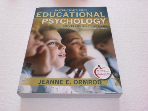 Stock image for Educational Psychology Developing Learners Instructor's Copy for sale by HPB-Red