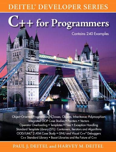 Beispielbild fr C++ for Programmers zum Verkauf von Better World Books