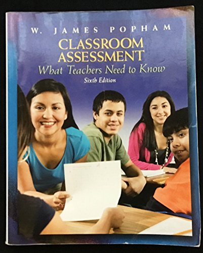 Imagen de archivo de Classroom Assessment: What Teachers Need to Know a la venta por Gulf Coast Books