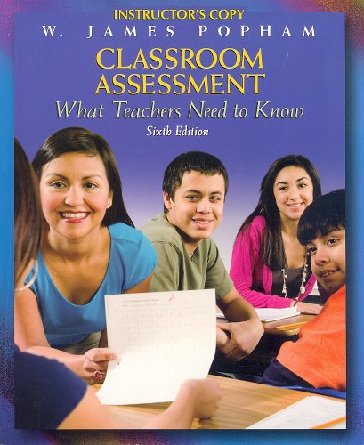 Stock image for Classroom Assessment: What Teachers Need to Know (Sixth Edition, Instructor's Copy) for sale by Better World Books