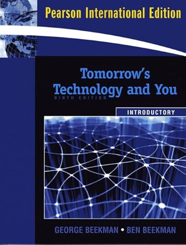 9780137002733: Tomorrow's Technology and You, Introductory