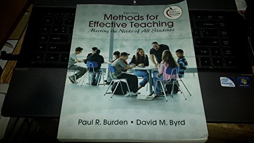 Beispielbild fr Methods for Effective Teaching: Meeting the Needs of All Students zum Verkauf von BooksRun