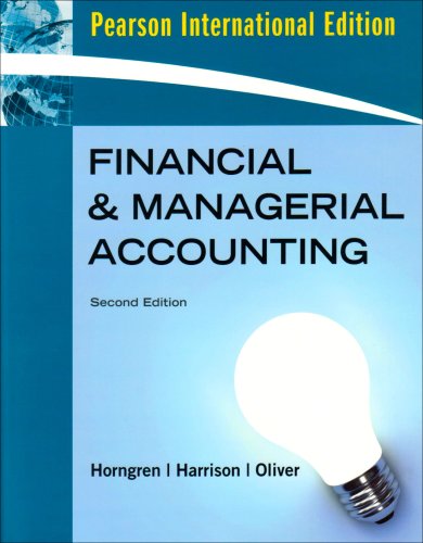 Imagen de archivo de Financial and Managerial Accounting, Chapters 1-23, Complete Book: International Edition a la venta por Ammareal
