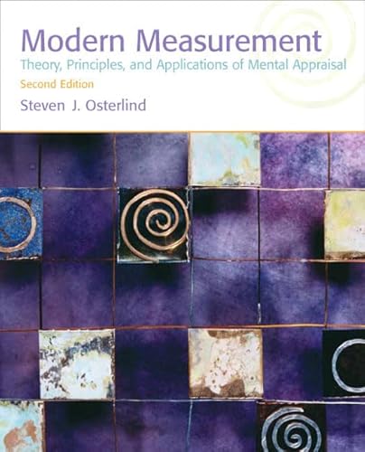 9780137010257: Modern Measurement: Theory, Principles, and Applications of Mental Appraisal