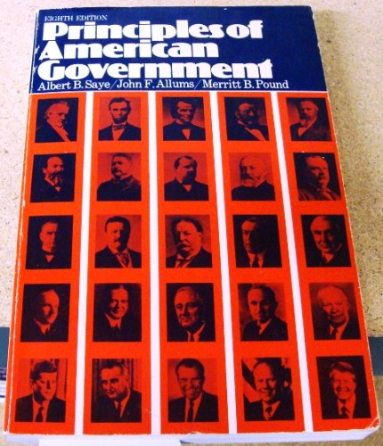 Imagen de archivo de Principles of American Government a la venta por Phatpocket Limited