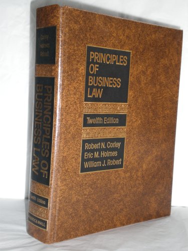 Imagen de archivo de Principles of business law a la venta por HPB-Red