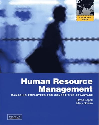 9780137012954: Human Resource Management:International Edition