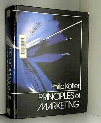 Imagen de archivo de Principles of Marketing a la venta por Better World Books